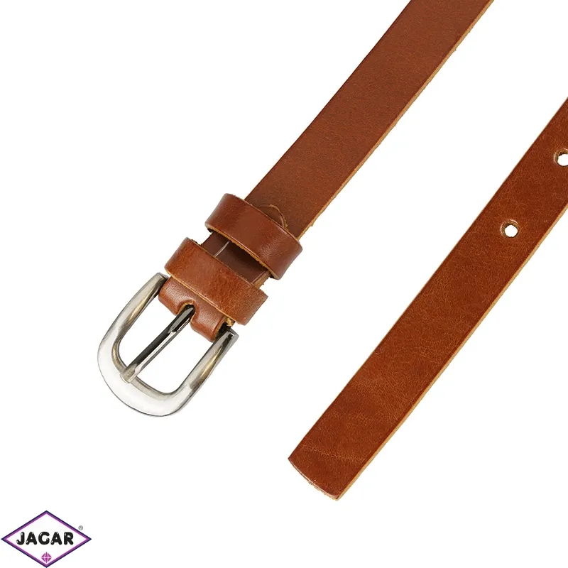 Pasek skórzany damski - Brązowy 2cm - BL34 Pasek skórzany damski - Brązowy 2cm - BL34