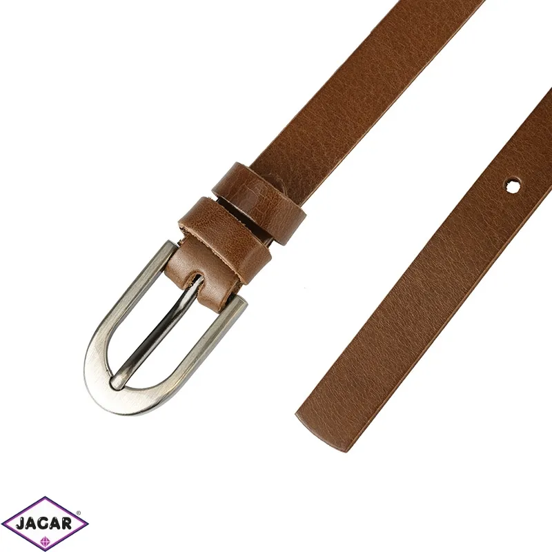 Pasek skórzany damski - Brązowy 2cm - BL28 Pasek skórzany damski - Brązowy 2cm - BL28