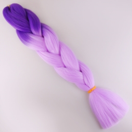 Sztuczne włosy ombre - fioletowe - IN13