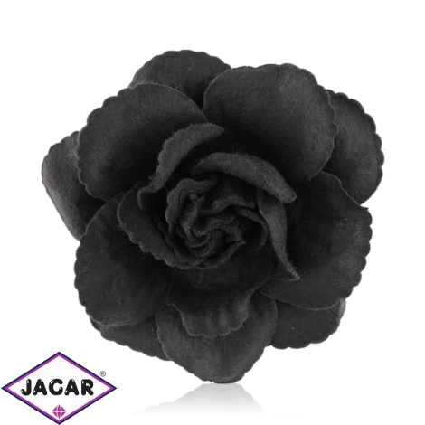 Broszka - czarny kwiat - BR399