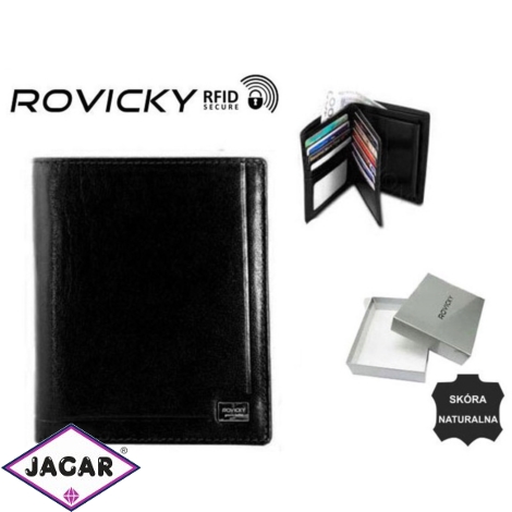 Portfel męski - PC-106-BAR RFID black - P854