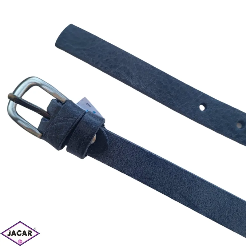 Pasek skórzany damski granat 2cm BL573 Pasek skórzany damski granat 2cm BL573