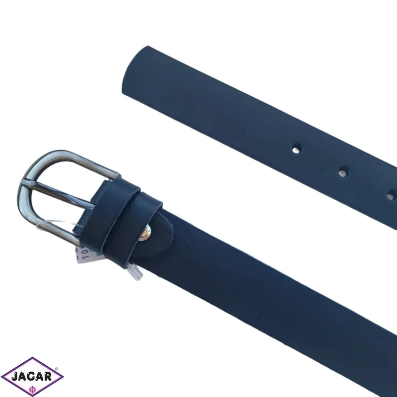 Pasek skórzany damski granatowy 3cm BL579 Pasek skórzany damski granatowy 3cm BL579