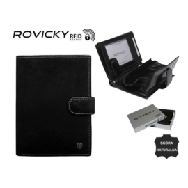 Portfel męski skórzany - N62L-RVT Black P939