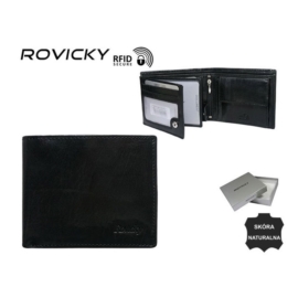 Portfel męski skórzany - N992-VIT-RFID Black P942