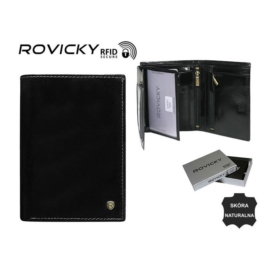 Portfel męski skórzany - N575-RVT Black P959