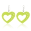Kolczyki akrylowe serca - zielone - EA2360