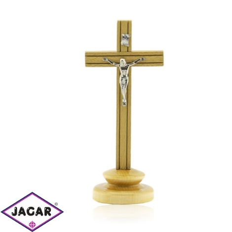 Krzyż stojący drewniany - wys. 18cm - KR33