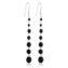 Kolczyki perła czarna szlifowana 10cm - PEK103