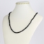 Naszyjnik perła czarna szlifowana - 60cm PER416