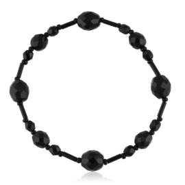 Bransoletka perła czarna szlifowana - PEB70