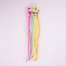 Żabki - sztuczne włosy - rainbow - ZW64