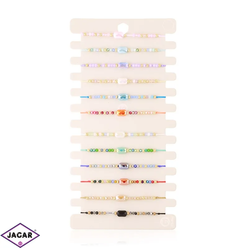 Bransoletki na sznurku mix 12szt/op BRA4921 Bransoletki na sznurku mix 12szt/op BRA4921