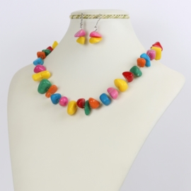 Komplet biżuterii - kolorowy - KOM181
