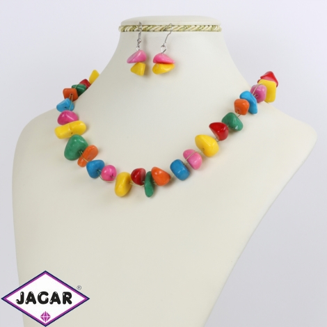 Komplet biżuterii - kolorowy - KOM181