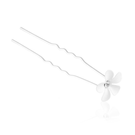 Kokówka z białym kwiatkiem - 6,5cm - SZPIL89