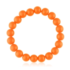 Bransoletka -pomarańczowe koraliki - BRA1857