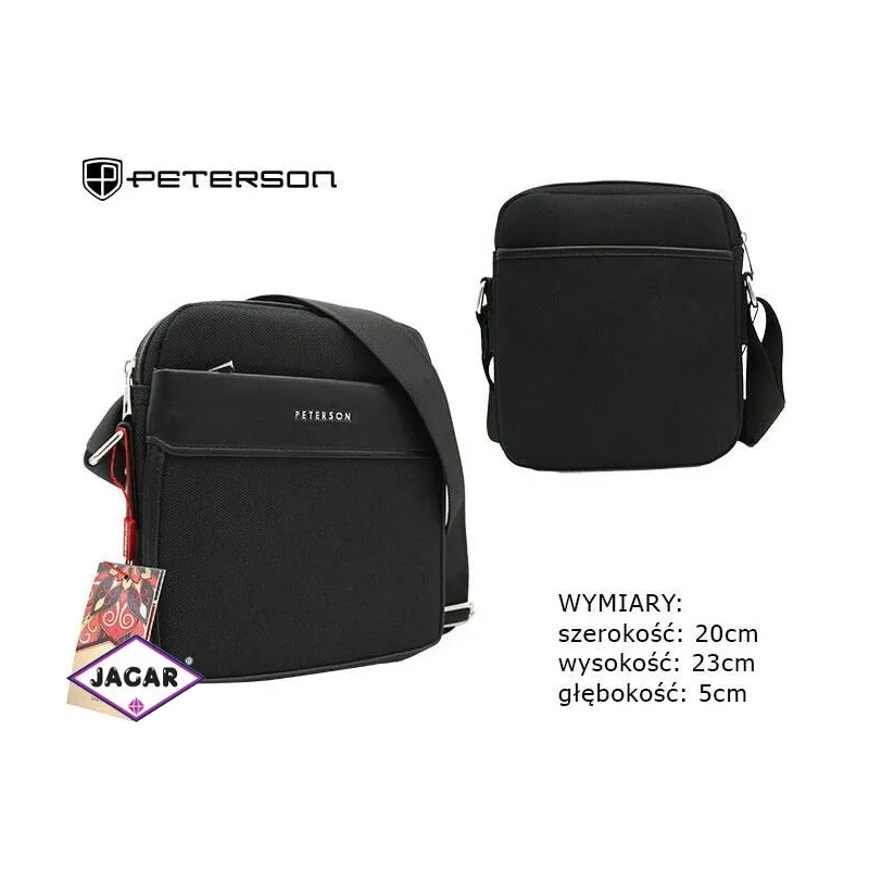 Torba męska PU PTN 788802 Black TM20 Torba męska PU PTN 788802 Black TM20