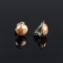 Klipsy czeskie łososiowa perła błysk.1,2cm EA2693