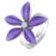Pierścionek regulacja fioletowy kwiatuszek PIER115