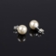 Kolczyki czeskie perła ecru 0,8cm 43/103 EA2874