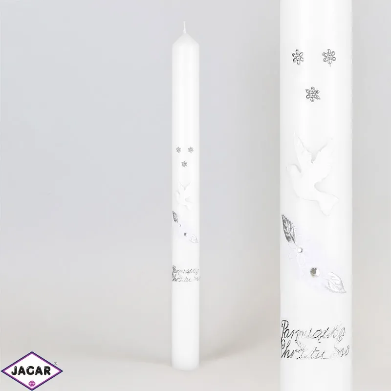 Świeca - Pamiątka Chrztu Św. - dł:40cm - SG73 Świeca - Pamiątka Chrztu Św. - dł:40cm - SG73