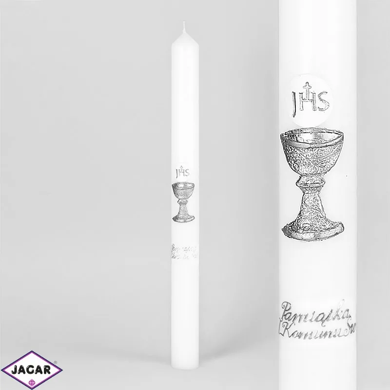 Świeca - Pamiątka Komunii Św. - dł:40cm - SG75 Świeca - Pamiątka Komunii Św. - dł:40cm - SG75