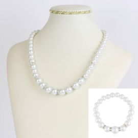 Komplet biżuterii z perełami - KOM210