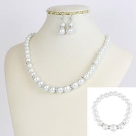 Komplet biżuterii z perełami - KOM211
