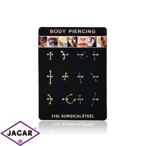 Body Piercing - 12szt - PRC40