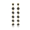 Kolczyki wiszące kryształy black 53/157 EA3235