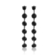 Kolczyki wiszące kryształy czarny 53/157 EA3236