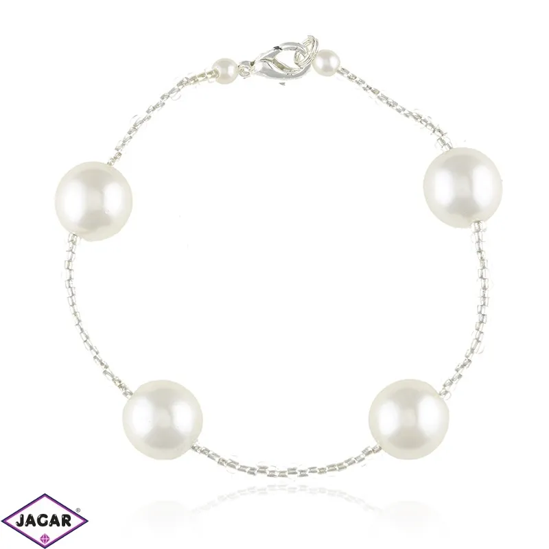 Bransoletka z perłami i kryształami - BRA842 Bransoletka z perłami i kryształami - BRA842