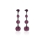 Kolczyki fioletowy kryształ wiszące 63/35 EA3336