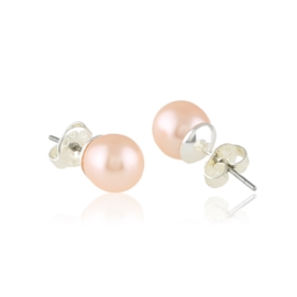 Kolczyki sztyfty perła różowa 0,8cm 43/103 EA3397