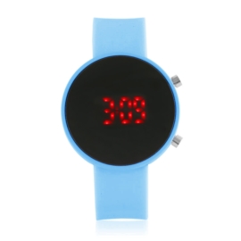 Zegarek LED na silikonowym pasku - blue - Z1790