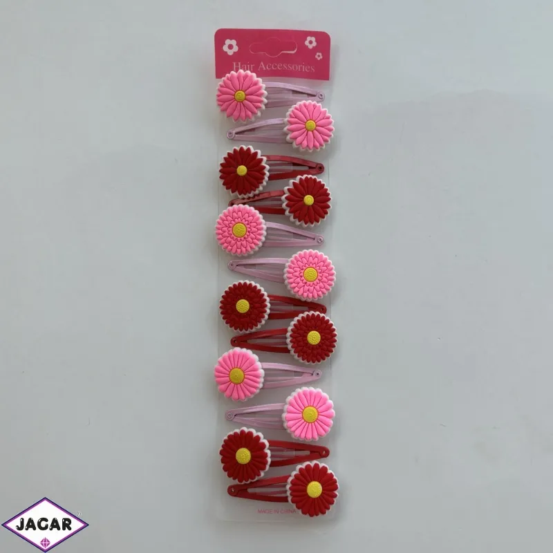 Spinka pyki z kwiatkami 12szt/op OS2315
