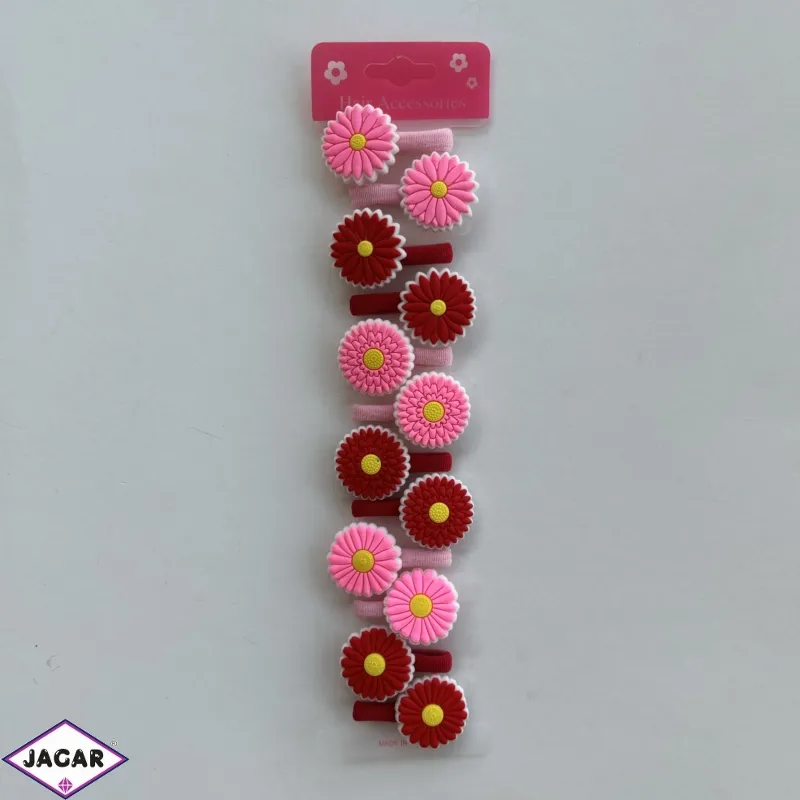 Gumki z kwiatkami 12szt/op OG2404 Gumki z kwiatkami 12szt/op OG2404