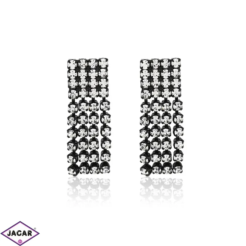 Kolczyki czeskie z kryształami - 2,5cm - EA1249 Kolczyki czeskie z kryształami - 2,5cm - EA1249
