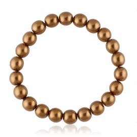 Bransoletka czeskie perły brązowe - BRA2991