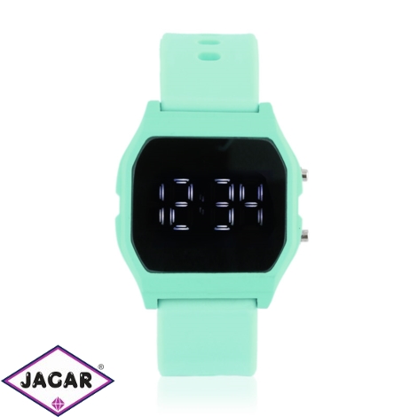 Zegarek LED silikonowy - green - Z1850