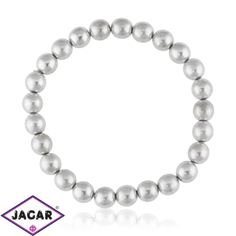 Bransoletka czeskie perły srebrne - BRA3022