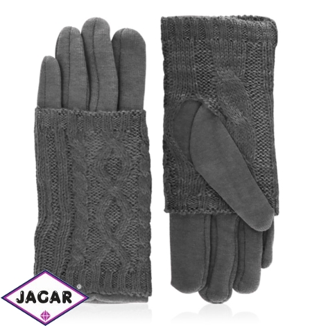 Rękawiczki zimowe podwójne - c. szare - RK575