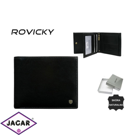 Portfel męski skórzany N01-RVT Black P1355