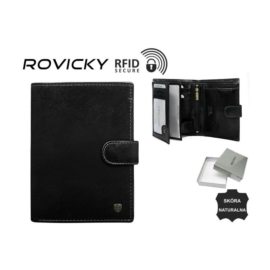 Portfel męski skórzany N4L-RVT Black P1356