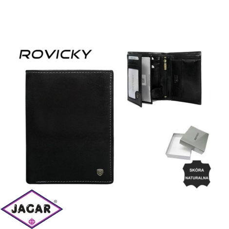 Portfel męski skórzany N4-RVT Black P1357