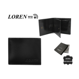 Portfel męski - RM-01-BCF/9585 BLACK - P1378