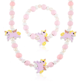 Komplet biżuterii dla dzieci unicorns - KOM472