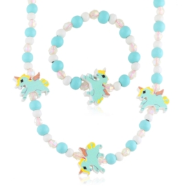 Komplet biżuterii dla dzieci unicorns - KOM473