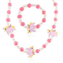 Komplet biżuterii dla dzieci unicorns - KOM474